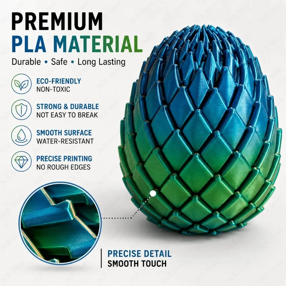 3D Printed 7.5/5.5CM Twisted D - đánh giá và giá 3D Printing Egg