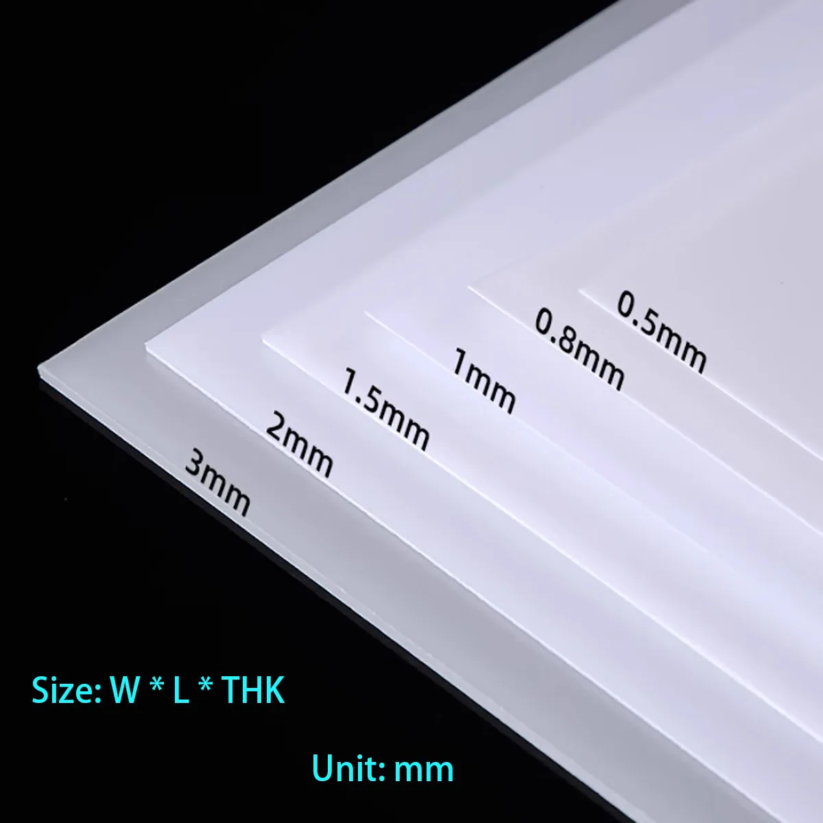 

Matte Semi Transparent PP Plastic Board with A Thickness of 0.5/0.8/1.5/2/3mm