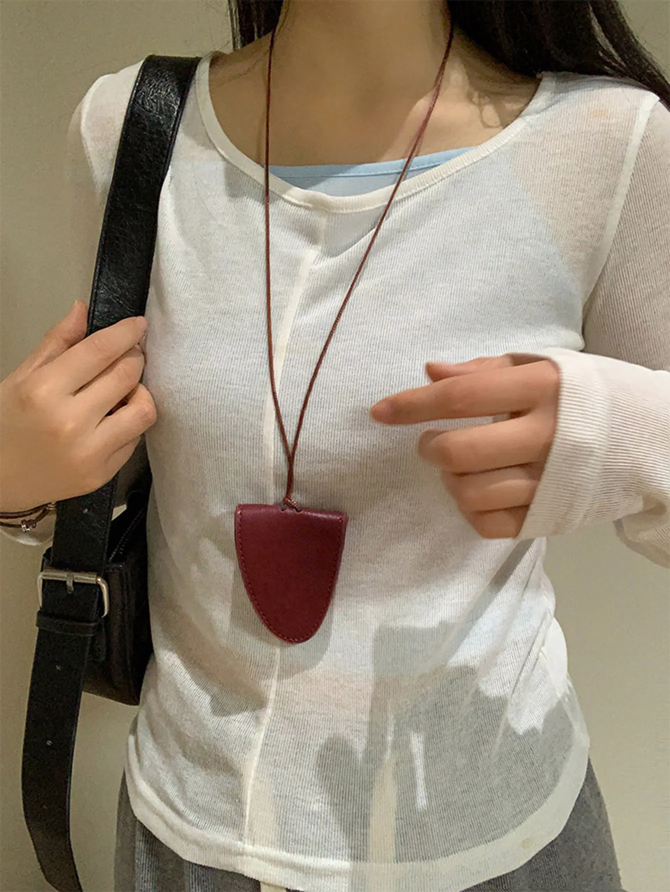 Tragbarer Reise-Brillen-Aufbewahrungsbeutel Minimalistischer Einfarbiger Magnetischer Sonnenbrillen-Brillenclip Anhänger-Accessoires für Männer und Frauen – Detail 14
