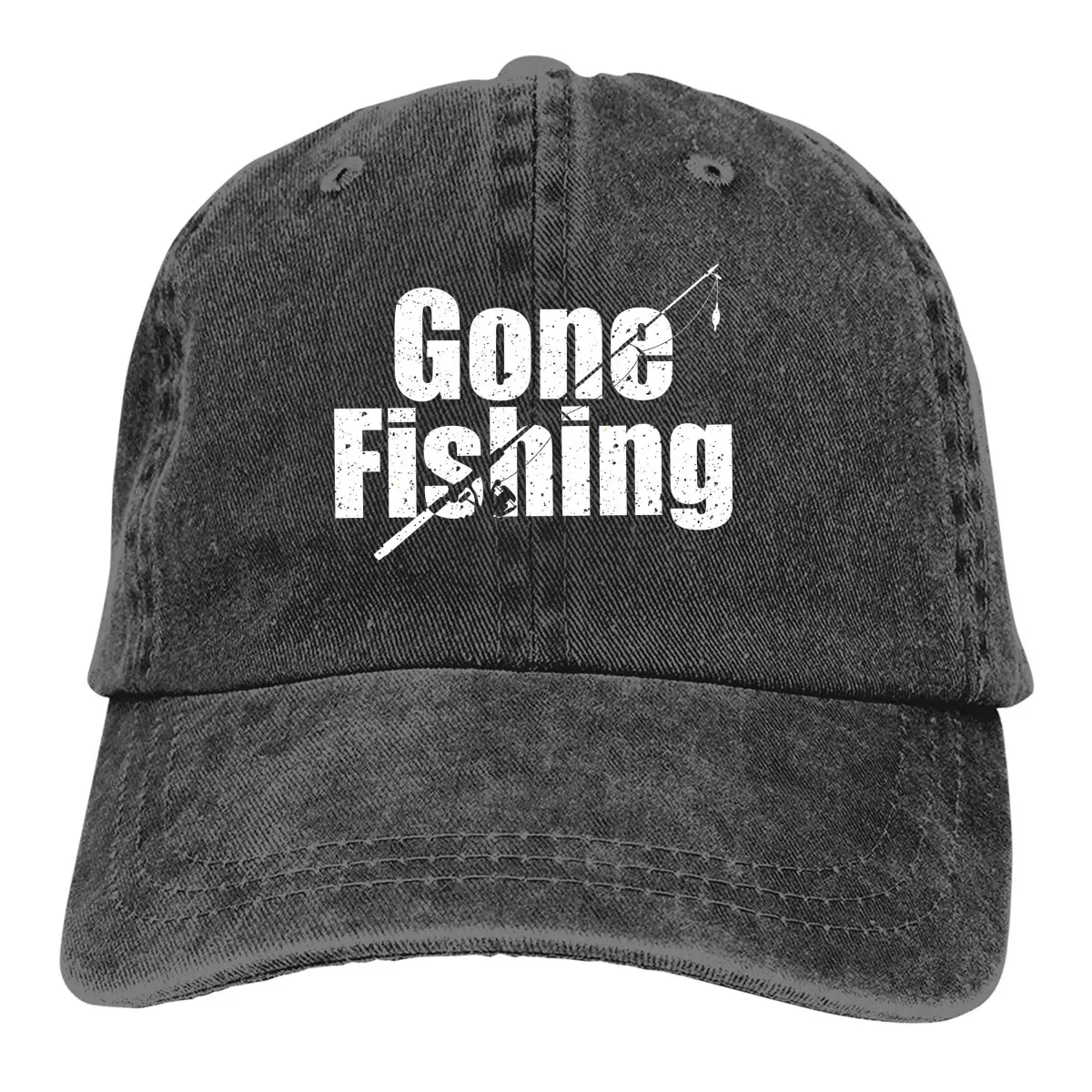 

Fly Fishing Multicolor Hat Peaked Women's Cap Gone Fishing Personalized Visor Protection Hats