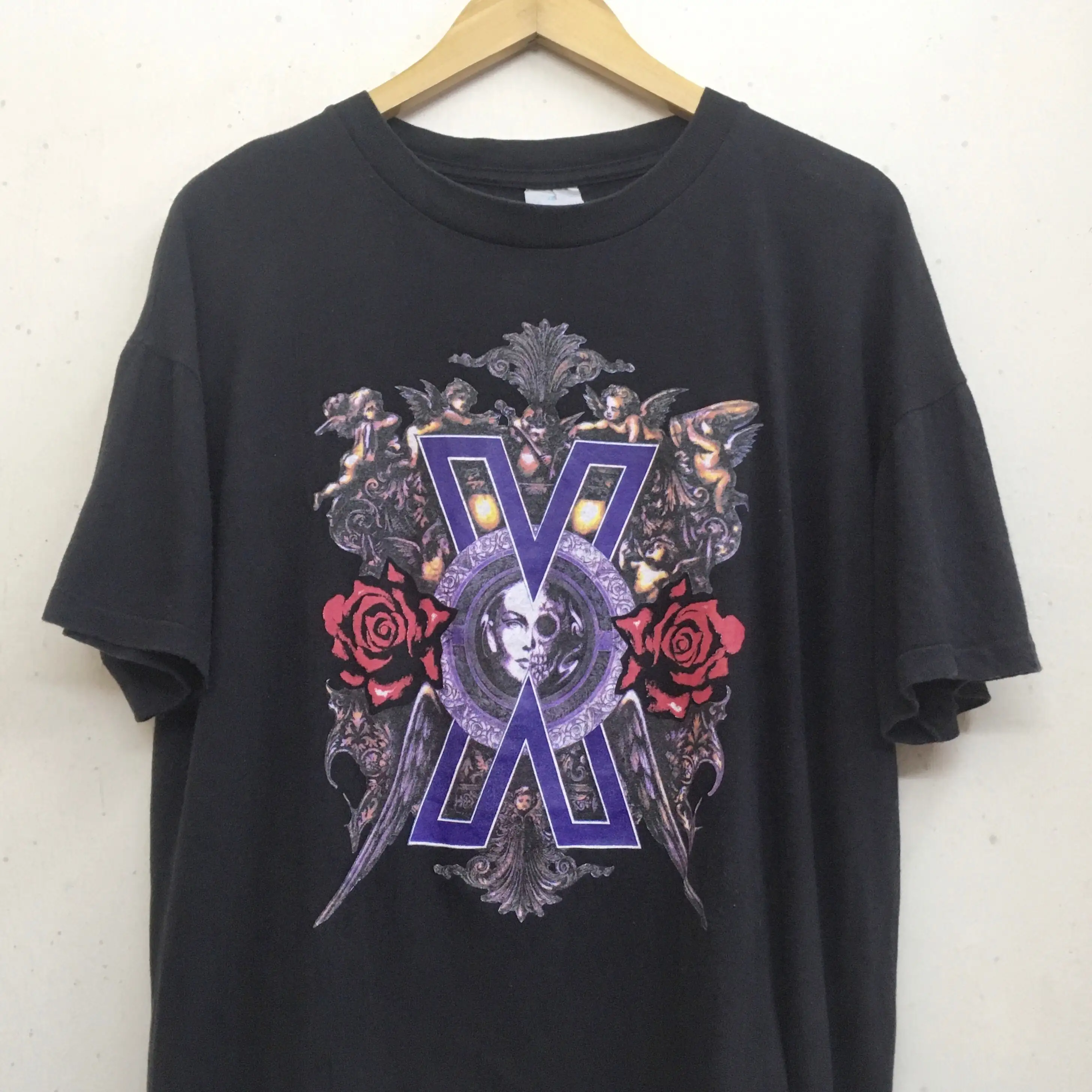 Vintage 1991 X Japan japanese heavy metal band T Shirt Size L loudness luna sea sads lucifer 90s clothing
