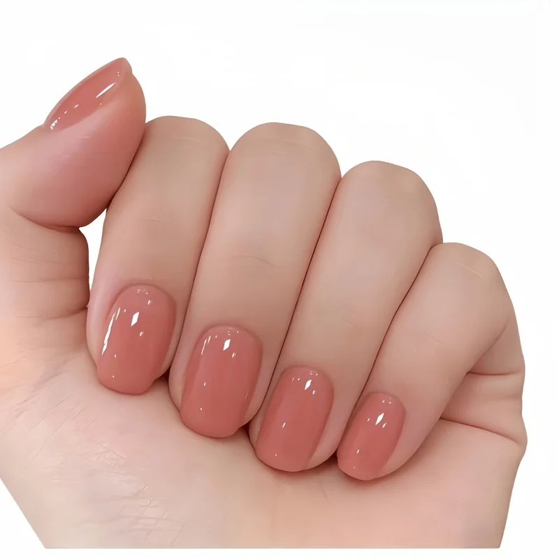 Peach Pink Härtungsmittel – schnell trocknend, ohne Lampe, einfache Anwendung, für Anfänger und Profis, verleiht Glanz und Stärke, glänzend, langanhaltend – Detail 3