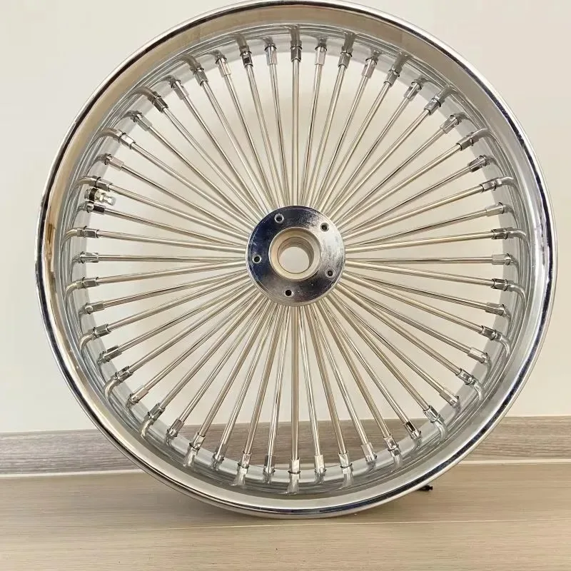

Motorcycle Wheel Steel Rim Chrome 16 18 19 20 21 23 Inch Bearing 1" 3/4" 25 mm Fat Spoke Wheel Rim for Harley Honda BMW