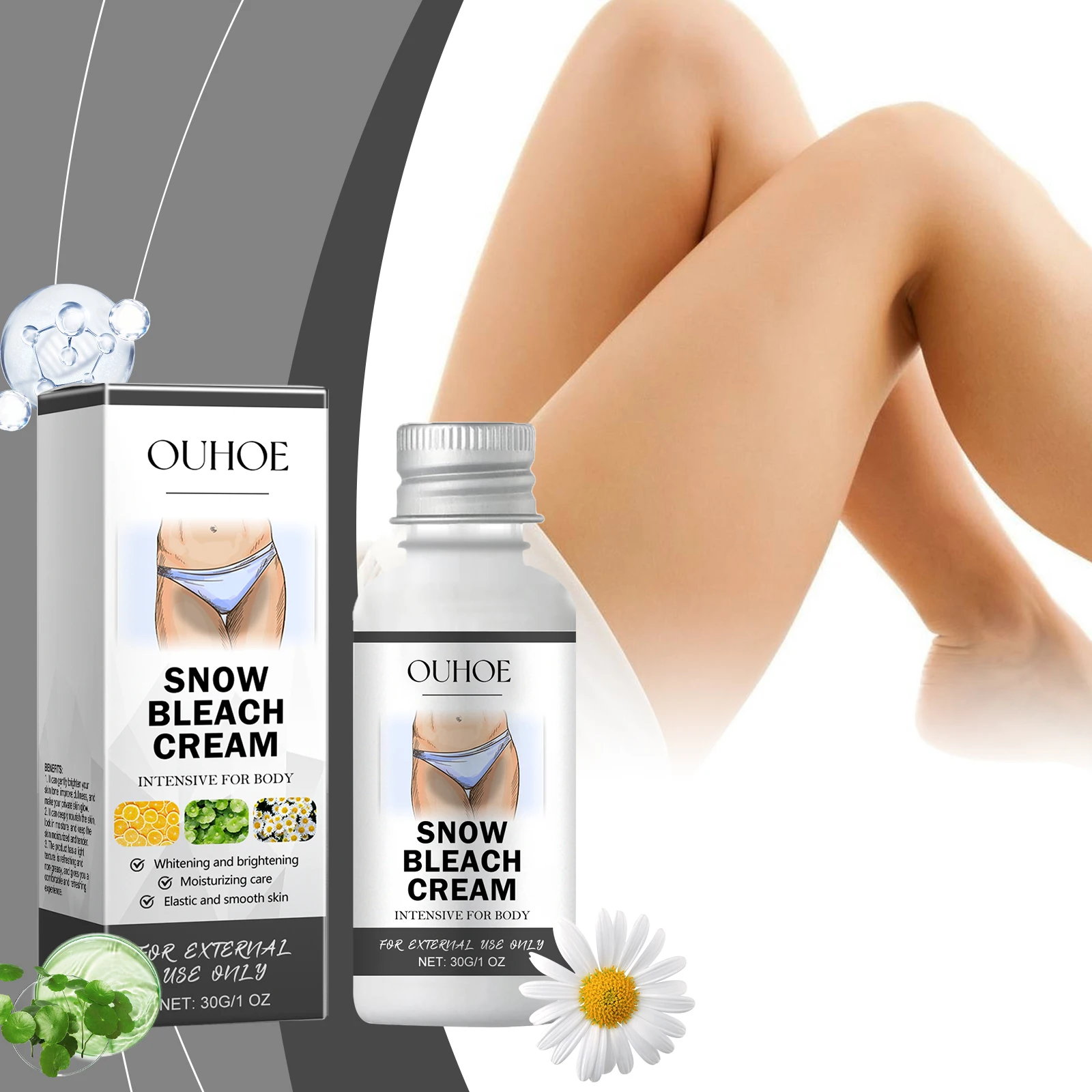 

Осветляющий крем Крем-эссенция для интимных частей подмышек Осветляет колени, внутреннюю часть бедра, затемнение интимных частей, удаляет меланин