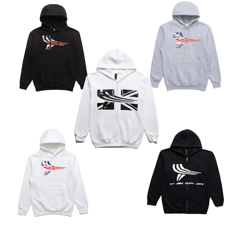 Толстовка с персонализированным логотипом YORI Y2K, модная толстовка в стиле хип-хоп High Street, однотонные вязаные свободные толстовки унисекс большого размера