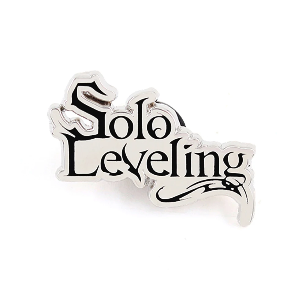 Solo Leveling Logo Emaille-Anstecknadel Sung Jin-Woo Anime-Brosche Metallabzeichen Ore Dake Level Up Na Ken Schmuck Fansammlung Geschenk – Detail 3