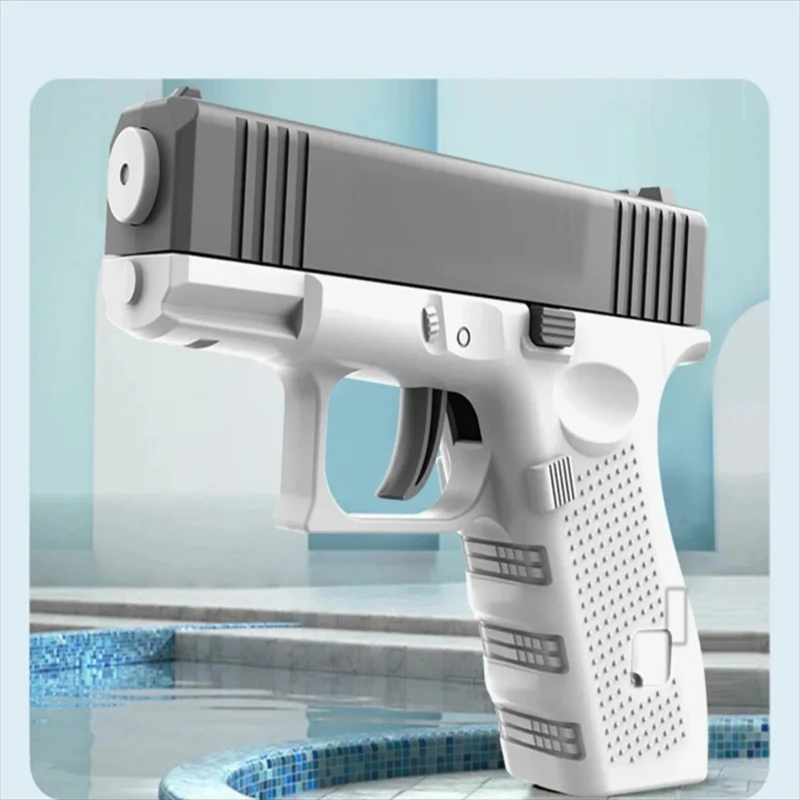 Glock-pistola de agua no eléctrica de alta presión para niños, niños, niñas y adultos, tiro automático completo, juguete de playa