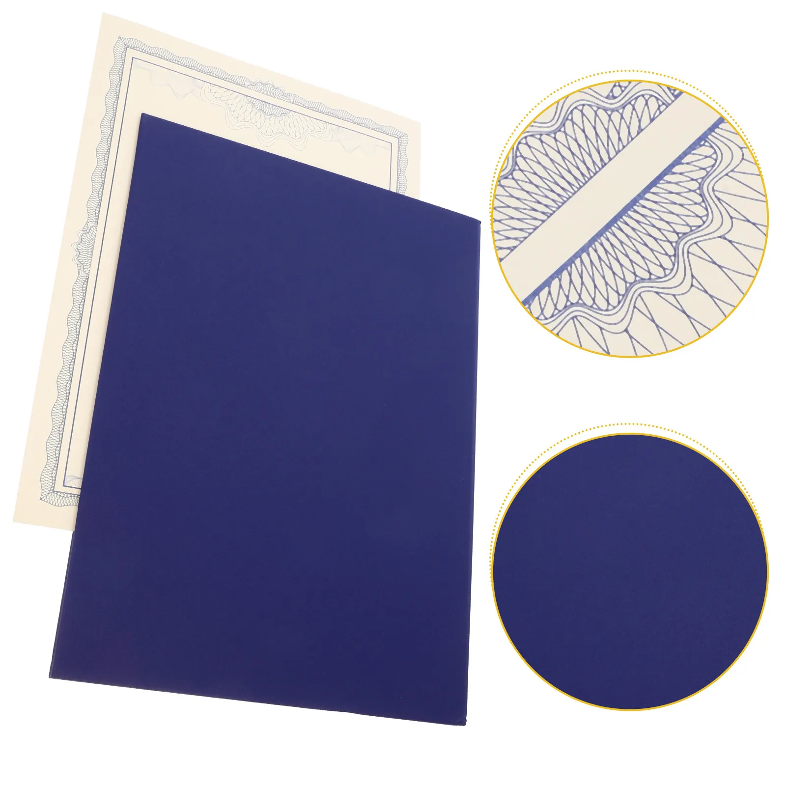 Premium Paper Certificate Cover Holder for Diplomas Awards Certificates Protection Document Presentation Folder Diploma
