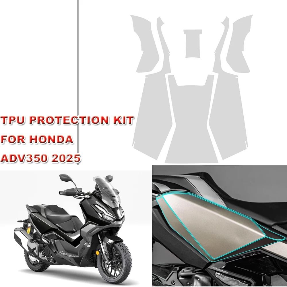 For Honda ADV 350 PPF Motorcycle Fairing Anti-scratch Kit Invisible Car Covers ADV350 TPU Complete Paint Protection Films