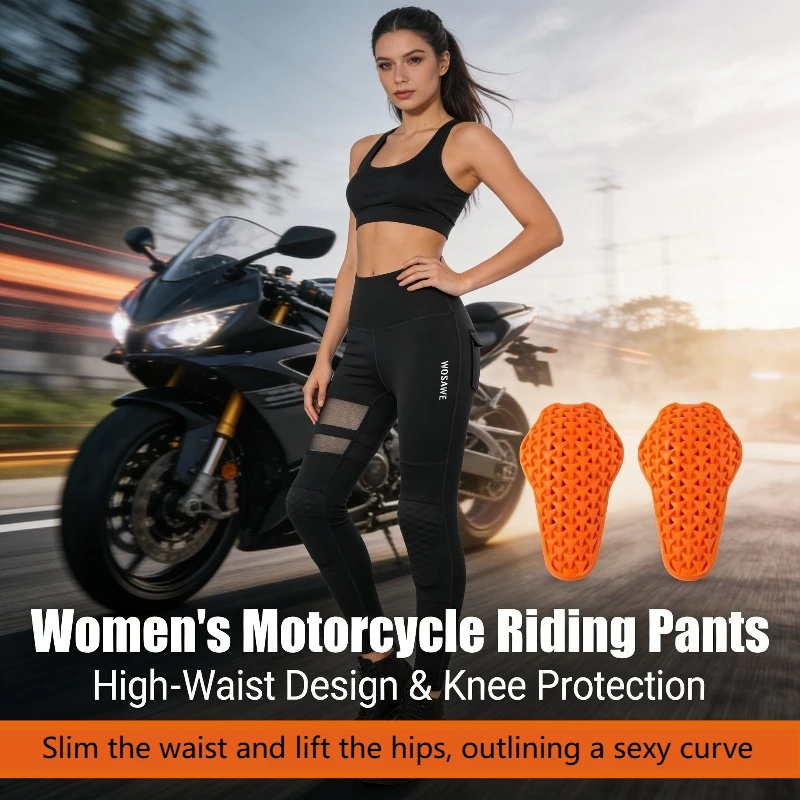 

Женские мотоциклетные брюки-карго для весны и лета, в байкерском стиле, с эффектом подтяжки бедер, дышащие, с защитой от падений