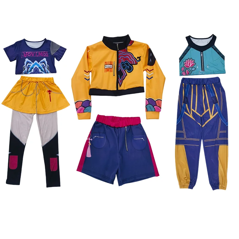 

Girls Zoey Mira Rumi Costume Kpop Demon Hunters Cosplay Anime Halloween Party Carnival Costumes Gril Singer Performance Outfits
