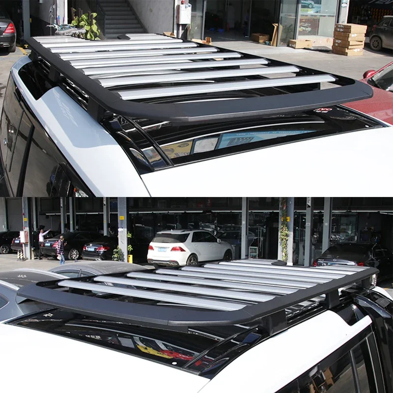 

New Arrival Lightweight Aluminum Car Roof Luggage Carrier Basket Roof Rack for Land Rover Defender 110 2020 2021