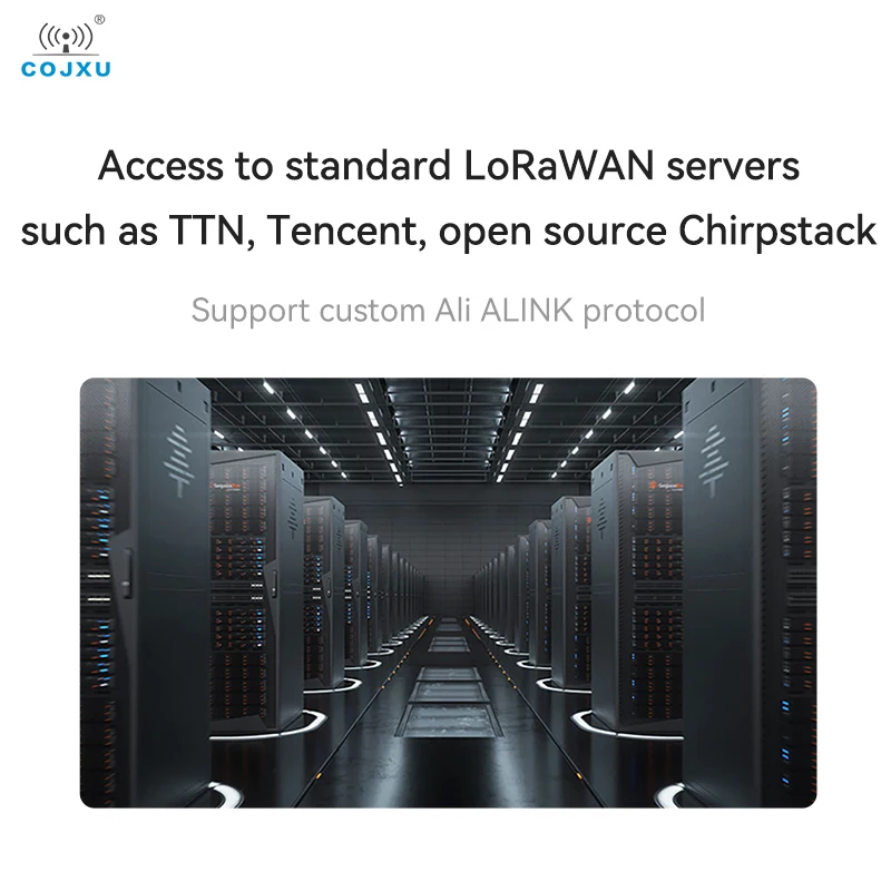 Imagem -04 - Gateway Lorawan Industrial Sx1302 915mhz Meio Duplex Cojxu E870-l915lg12 27dbm 3km Dc828v Multicanal Gateway sem Fio