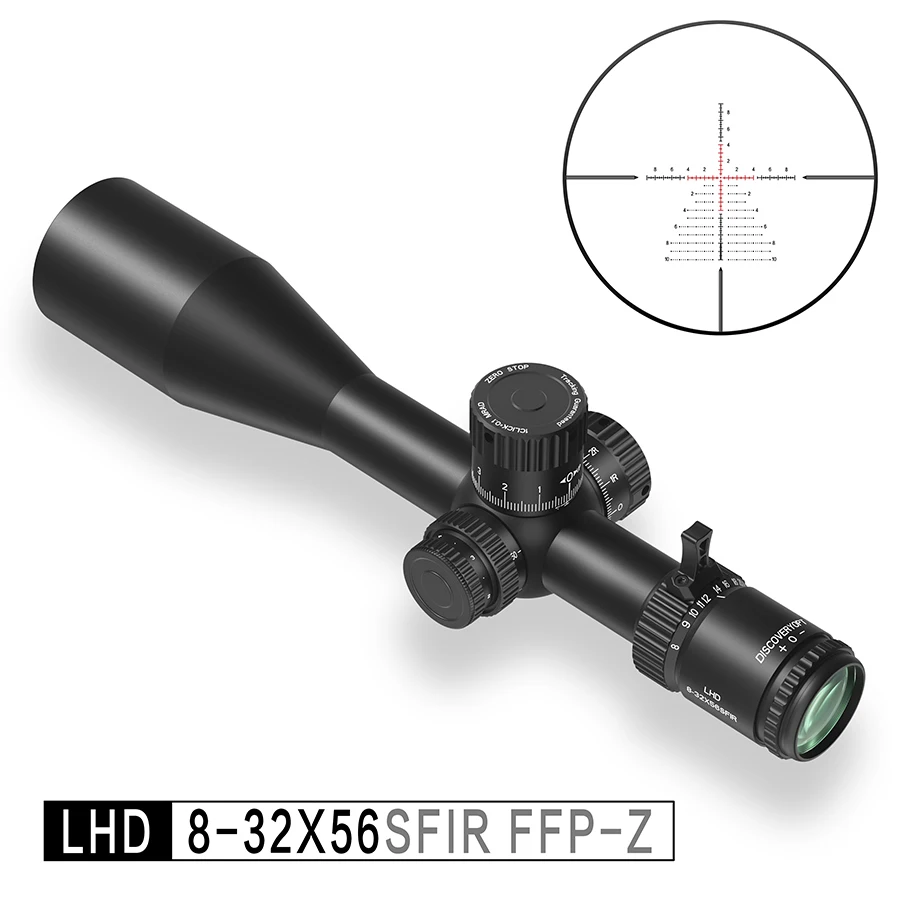 

Discovery LHD 8-32X56SFIR FFP-Z Riflescopes ZERO STOP Optical Shooting Sights HD Bright Glass First Focal Plane Scope