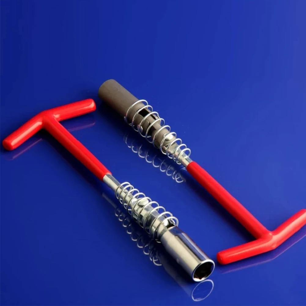Spark Plug Socket 14mm 16mm Connector 3/8 Inch Drives 12 Point Chrome Steel Spark Plug Sleeve Wrench Spring Clips Removal Tool