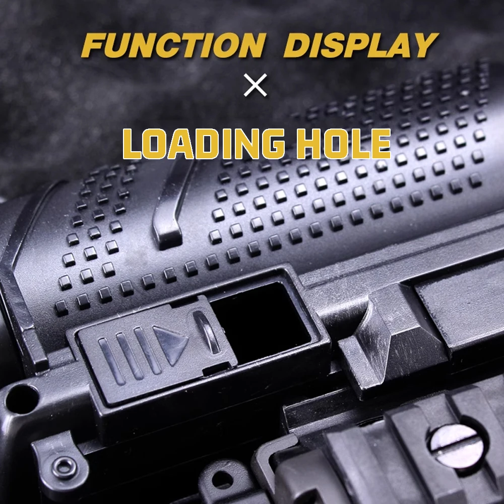 M203 كرات هلام قاذفة قنبلة يدوية مع برميل مزدوج جرس مزدوج M203 قاذفة بلاستيكية قصيرة لعب اطلاق النار كرات الطلاء لعب الاطفال