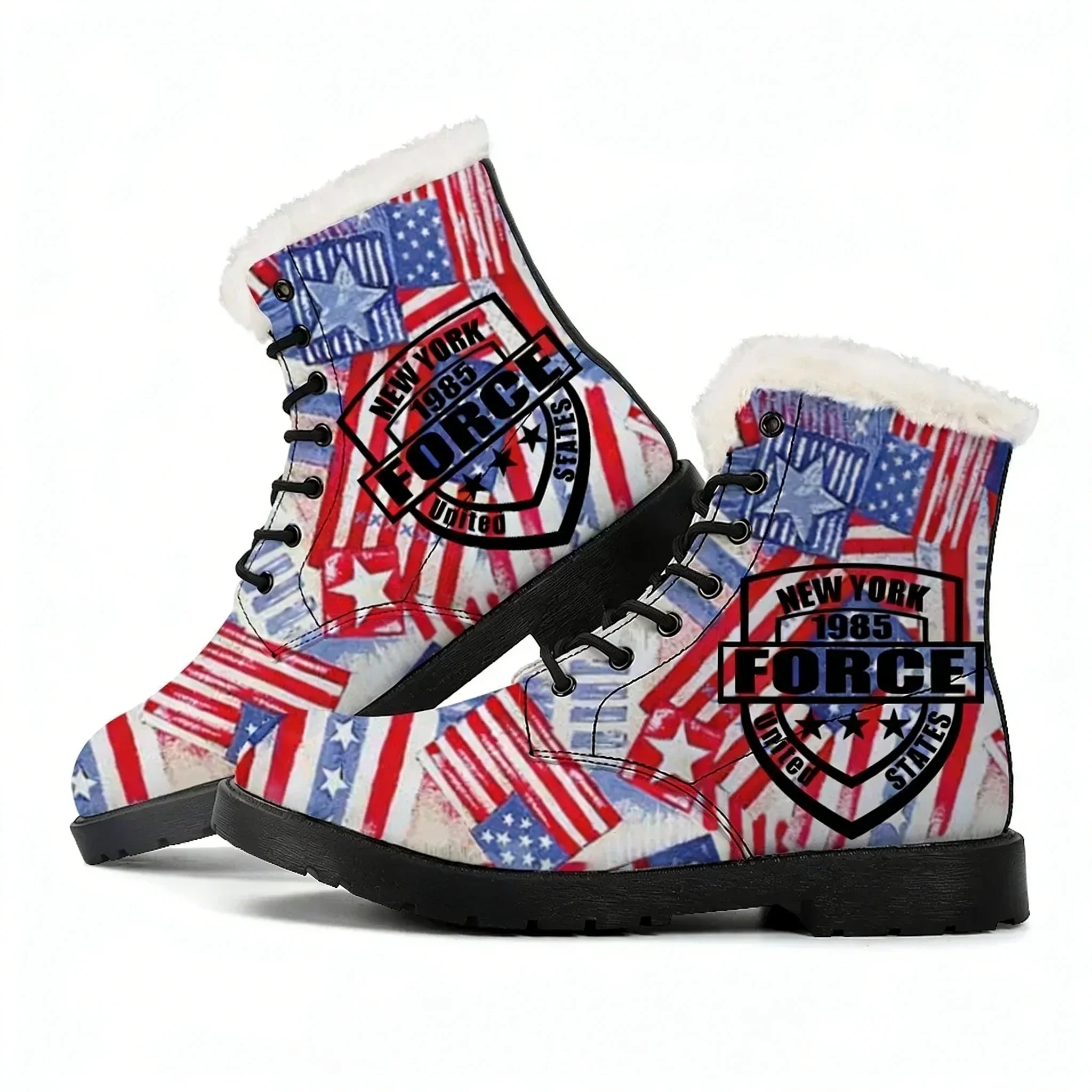 New York Force 1985 United States Plush Boots Mens Womens Teenager Shoes Casual Boot Outdoor Light High Quality Customize Shoe