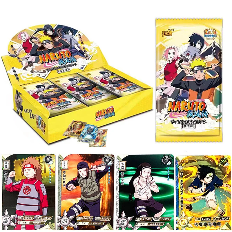 Wholesales Naruto Collection Cards Kayou  All Chapters Tier2 Wave3Tier2.5 Wave1 Playing Cards Games For Family Box