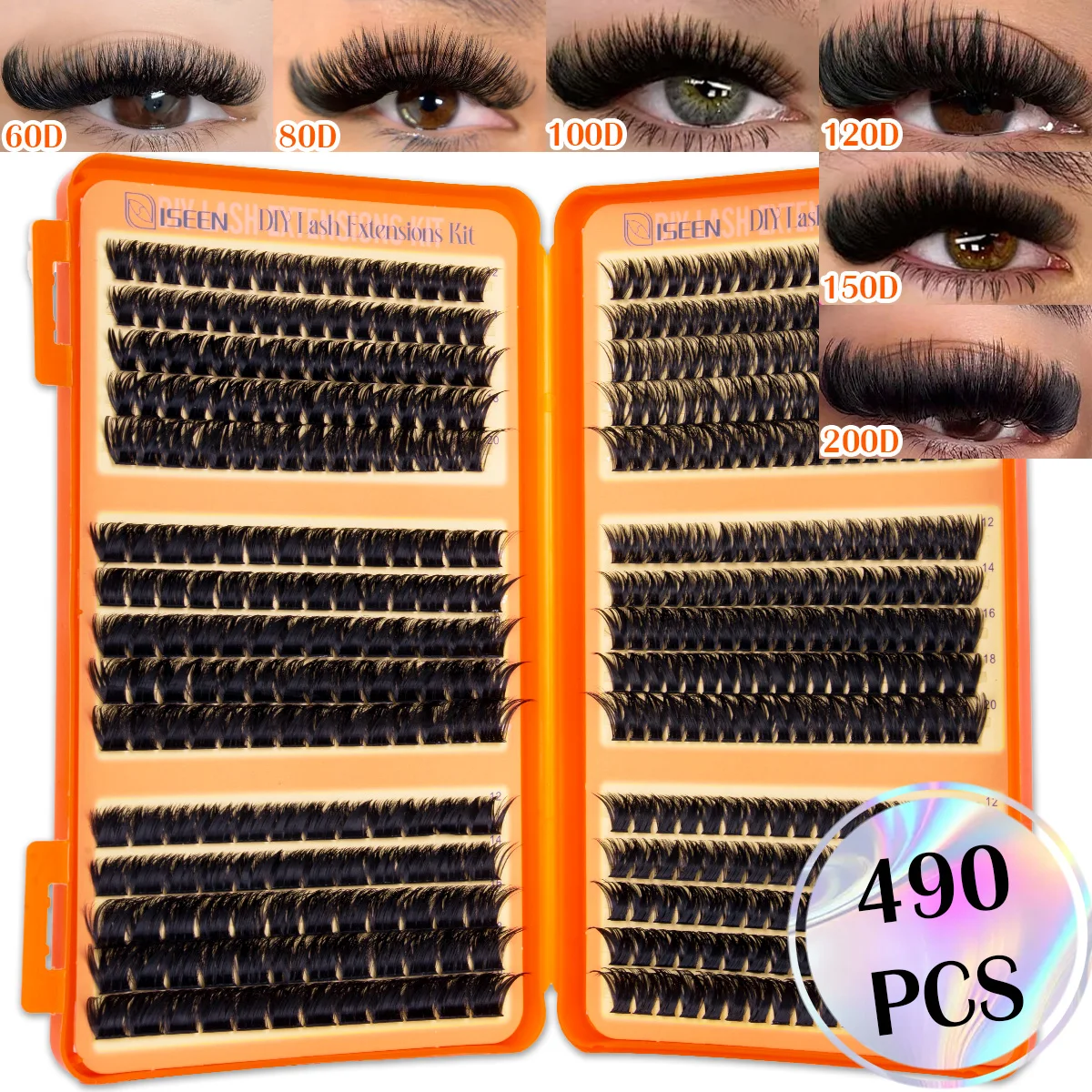 DIY Wimpernbüschel Volumen-Wimpern Manga Fairy Einzelne Wimpernverlängerungen Wiederverwendbar Verschiedene Stile für den täglichen Gebrauch oder Party-Make-up – Detail 12