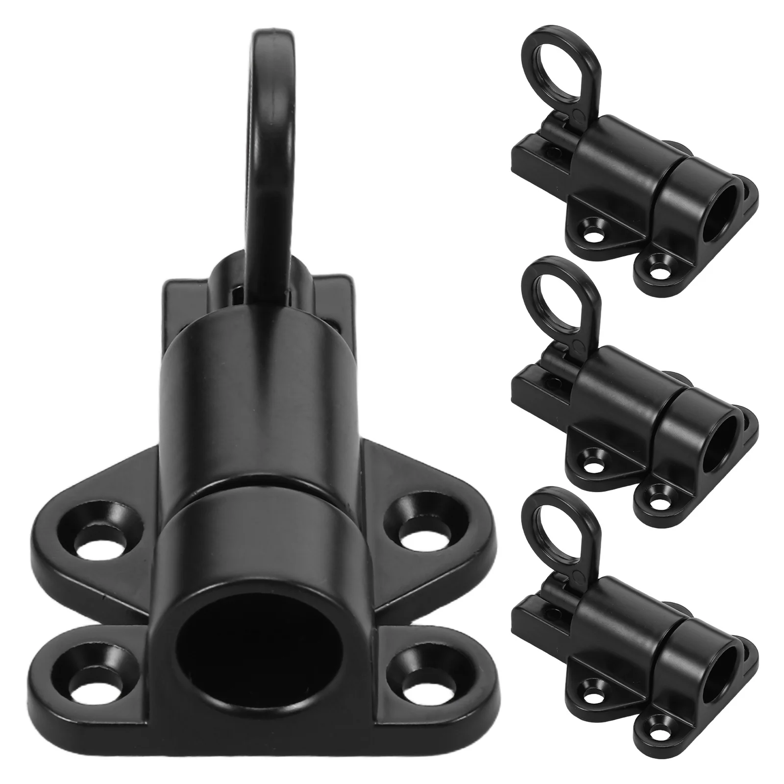 

4Pcs Self Closing Gate Latch - Heavy Duty Aluminum Spring Lock for Interior Exterior Doors and Window Security