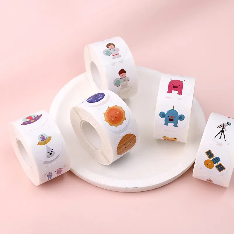 Universe Choir Stickers round Sealing Sticker Baking Packaging Envelope Greeting Card Exquisite Gift Box [Decorative Stickers]