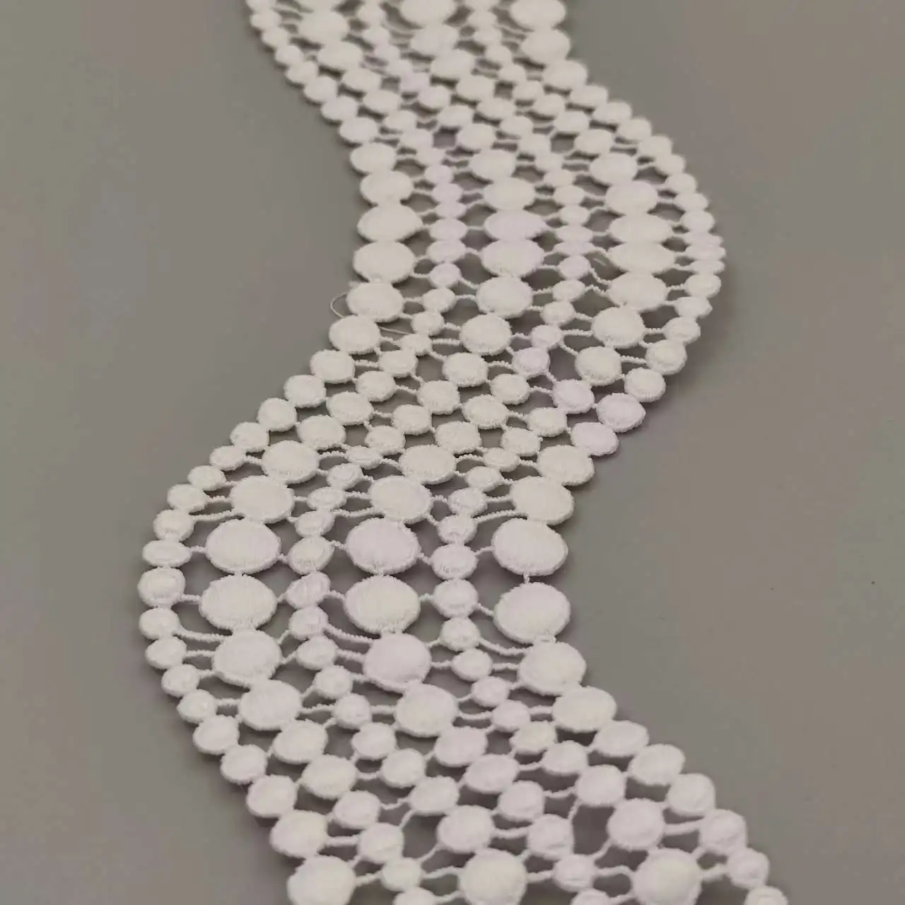 

Белая полая кружевная бейка ручной работы, кружевные украшения, лоскутный материал, кружевная лента, аксессуары для шитья своими руками, 6,5 см