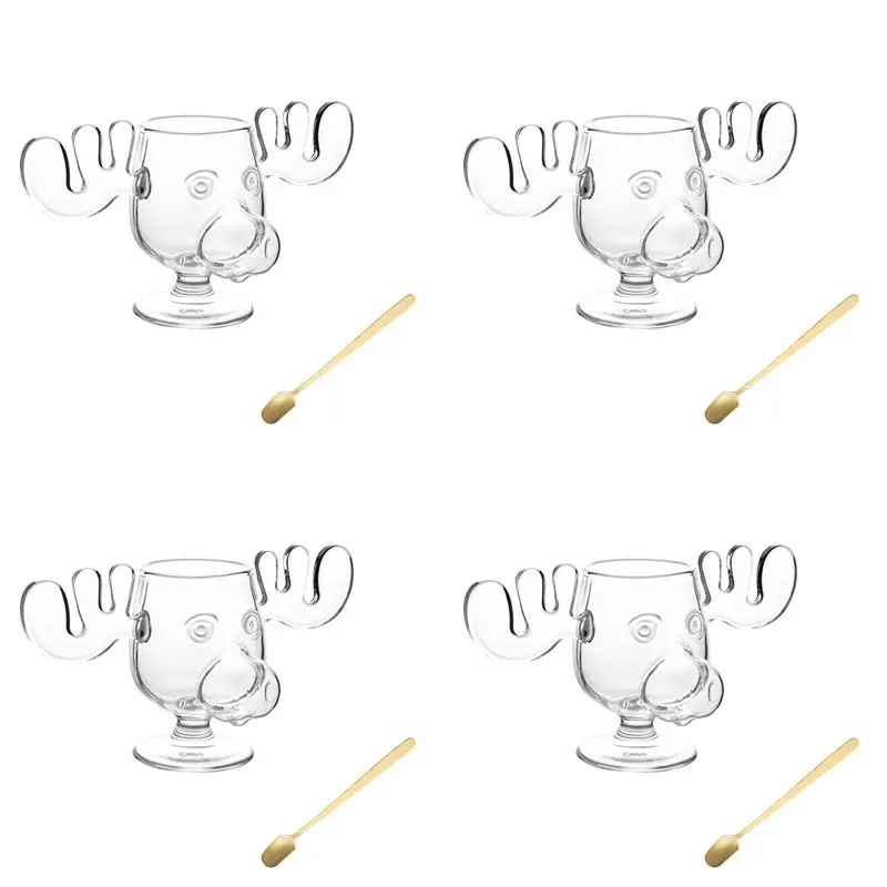 

A85M 4X Christmas Vacation Movie Mug Glass Wavy Double Layer Glass Mug Coffee Mugs Cups Coffee Mugs Single