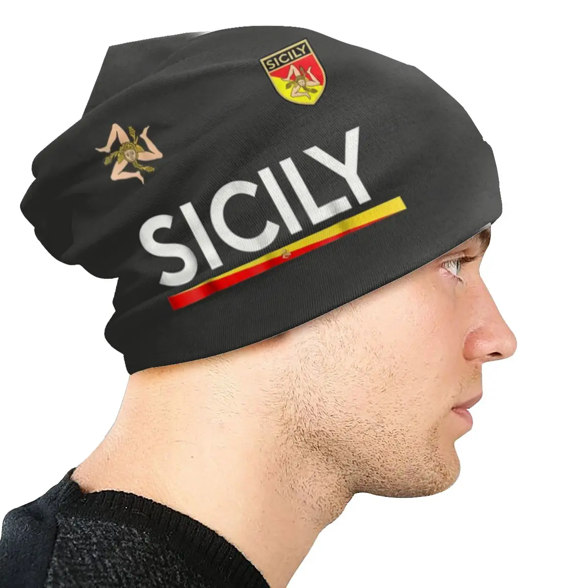 Sicilia Soccer Sicily Italy Football Jersey Skullies Beanies Caps Winter Warm Women Men Knitting Hat Adult Unisex Bonnet Hats