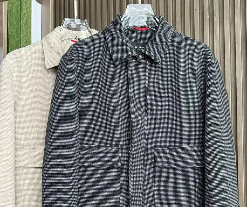 

Kiton old money style autumn and winter new color matching casual versatile fashion lapel jacket
