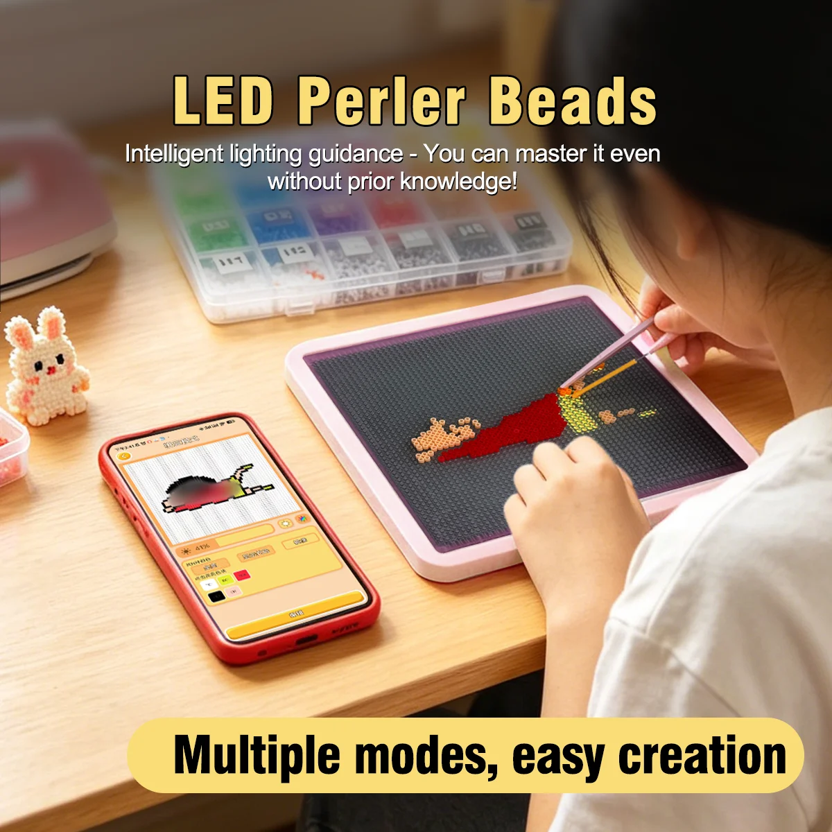 smart-glowing-led-pegboard-with-app-control-converts-photos-to-pixel-patterns-perfect-for-diy-lovers-for-home-decor-gift