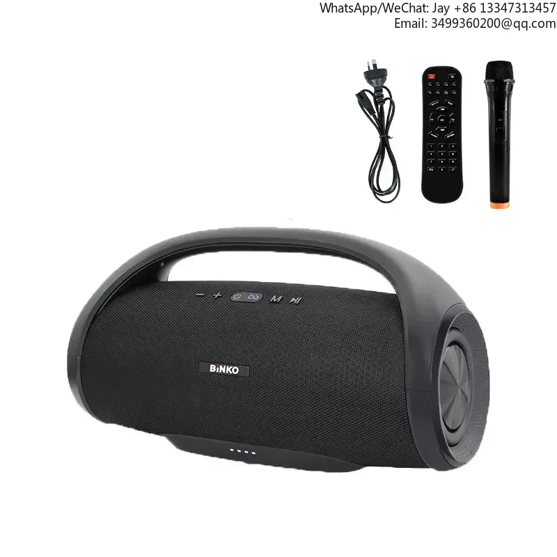 

Высококачественная портативная водонепроницаемая беспроводная колонка для улицы с RGB LED подсветкой, пластиковый корпус, поддержка TF, USB, Bluetooth, Party Boombox 3 для компьютера