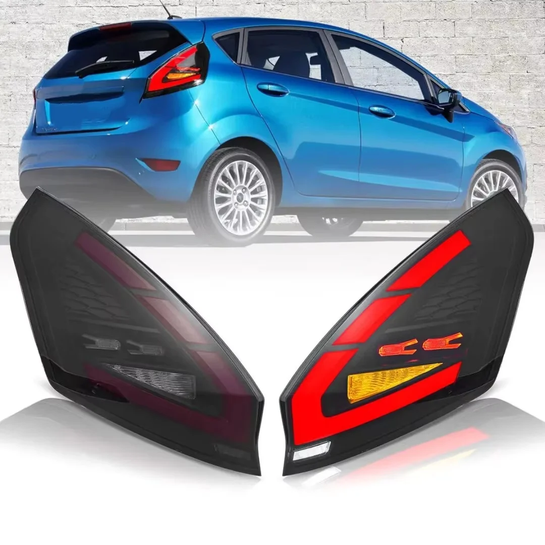 

Светодиодные задние фонари для Ford Fiesta Hatchback 2008-2019 SE ST, анимация запуска, последовательный сигнал, задние фонари в сборе, аксессуары