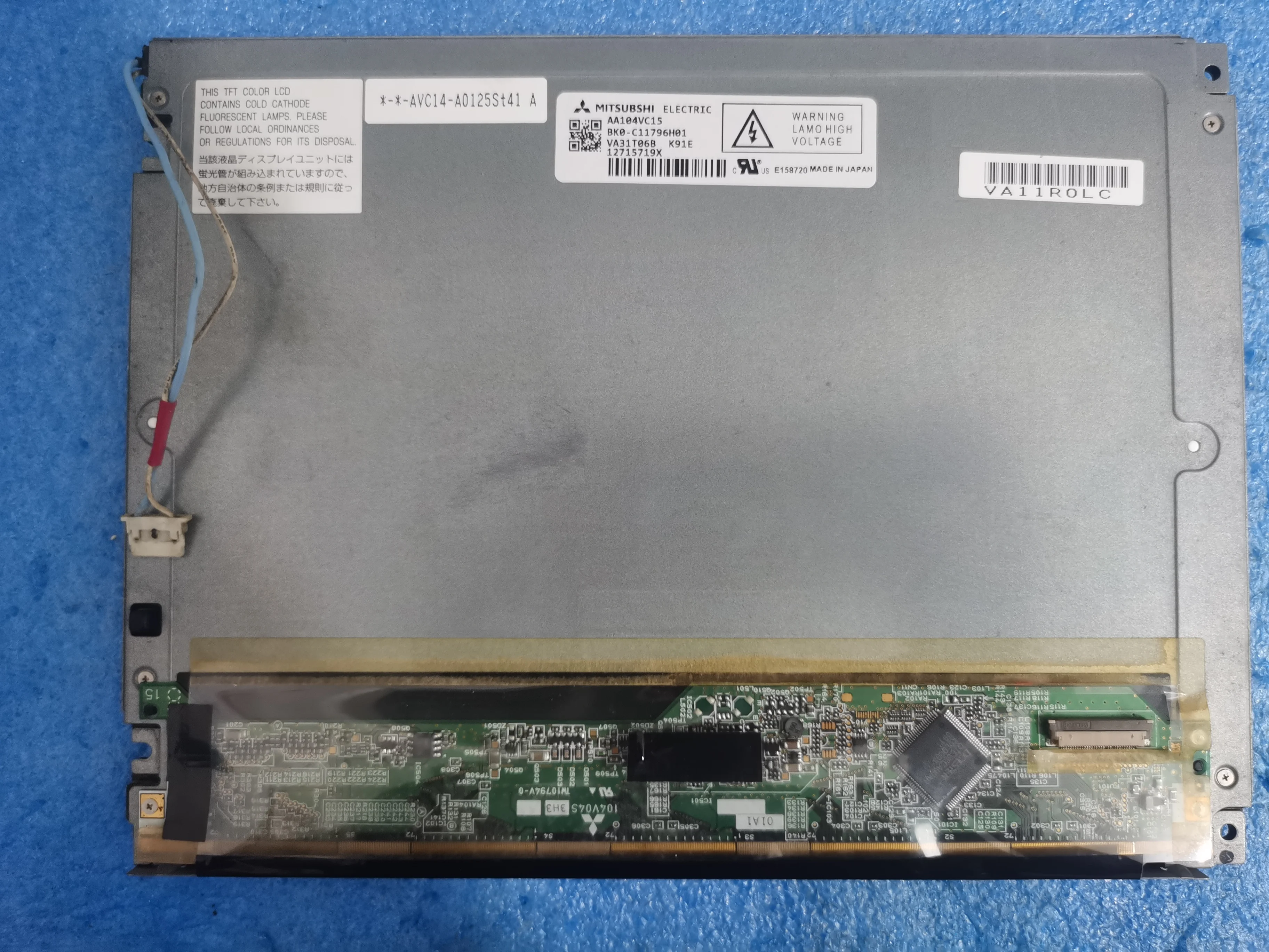 10,4 ”originais painel LCD, AA104VC14, no estoque, AA104VC15, AA104VC01, AA104VC02, AA104VC10