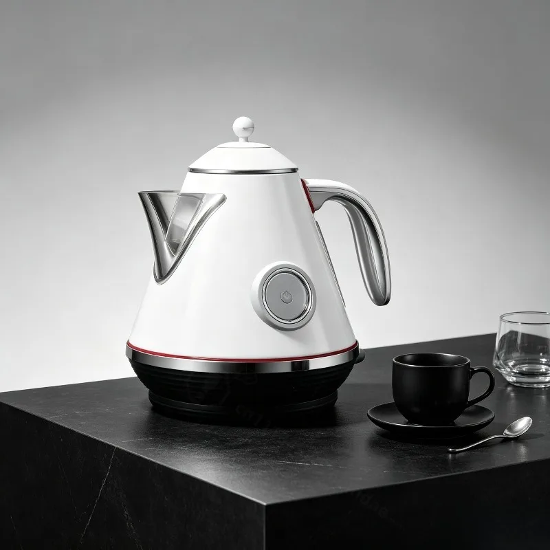 Light Luxury Retro Electric Kettle With Temperature Display Household Water Heating Electrical Appliance
