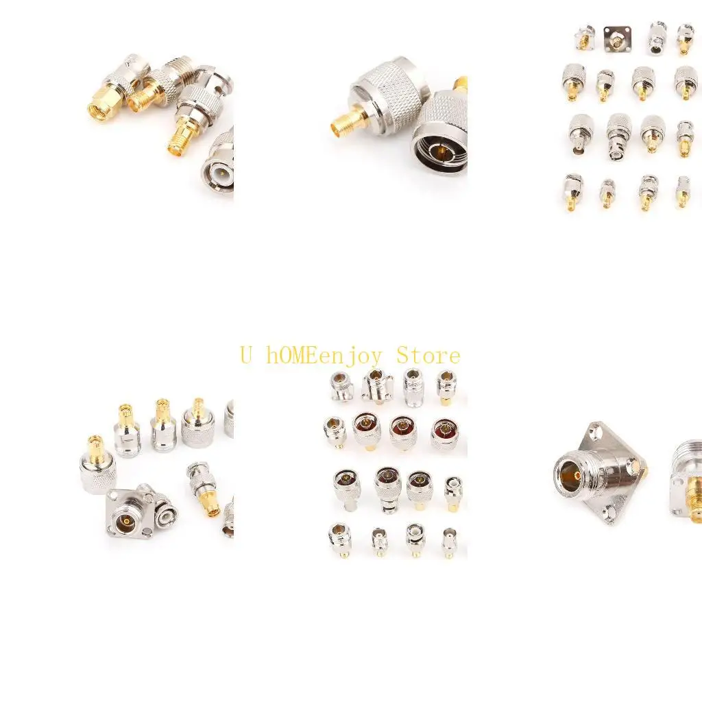 

B0KF 20pcs N Type BNC TNC SMA RF Connector Adapter Test Converter