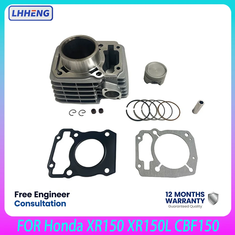 57.3mm STD Complete Cylinder Piston Ring Rebuild Kit For Honda CBF150 Titan150 Cargo150 XR150 Air Cooled 4-Stroke Motorcycle