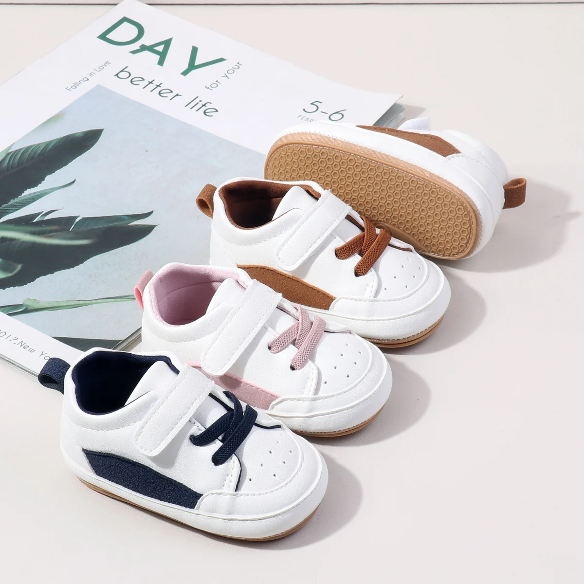 2025 Spring And Autumn Baby Boys And Girls First Walking Indoor Outdoor Toddler Shoes For 0-18M Baby Unisex Sneaker TPR Sole