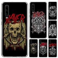 Slayer Heavy Metal Rock Band Phone Case for Huawei P40 P30 P20 P10 Pro Mate 20 10 Lite P Smart Z Y5 Y6 Y7 Y9S Soft Funda Print S