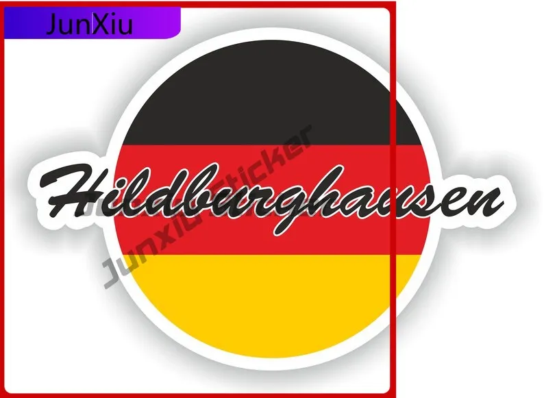 

Hildburghausen Germany Flag Vacation Decals Accessories X 500 Motorcycle Stickers Custom Decals Personalized Picture Refit Cars