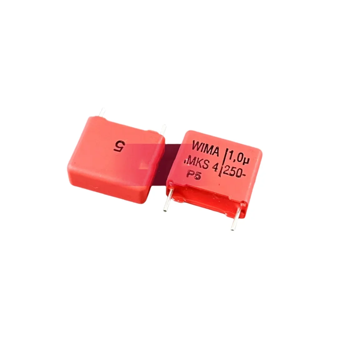 

10 шт./новый аудиоконденсатор Weimar MKS 4 250 В 1 мкФ 250 В 1,0 мкФ 105 расстояние между ногами 15 мм