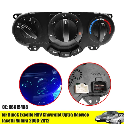 96615408 Conjunto de interruptor de Control de calentador de aire acondicionado para Buick Excelle HRV para Chevrolet Optra Daewoo Lacetti Nubira 2003-2012