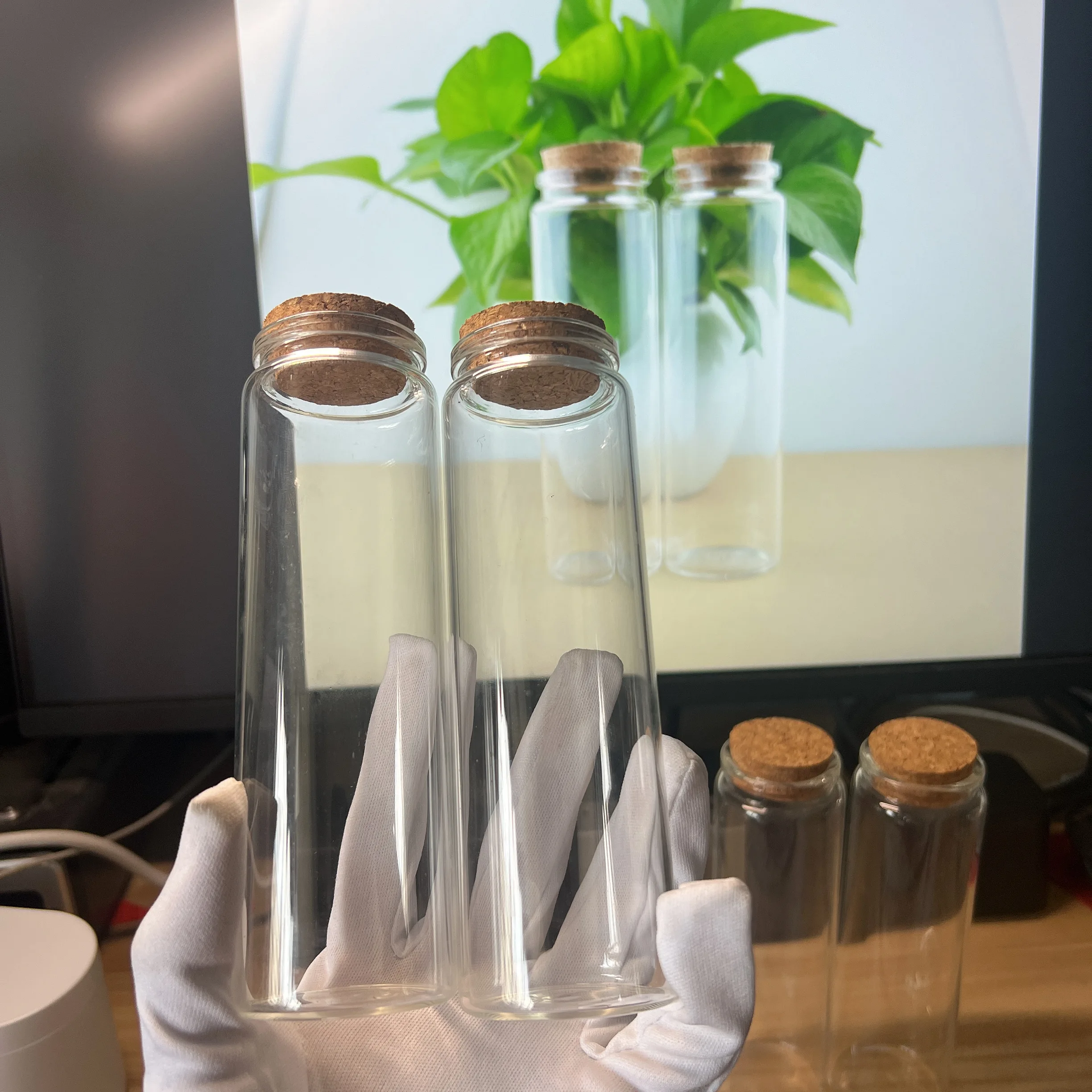 Kitchen Quiz - 4 Stück 200ml Klare Glasgefäße mit