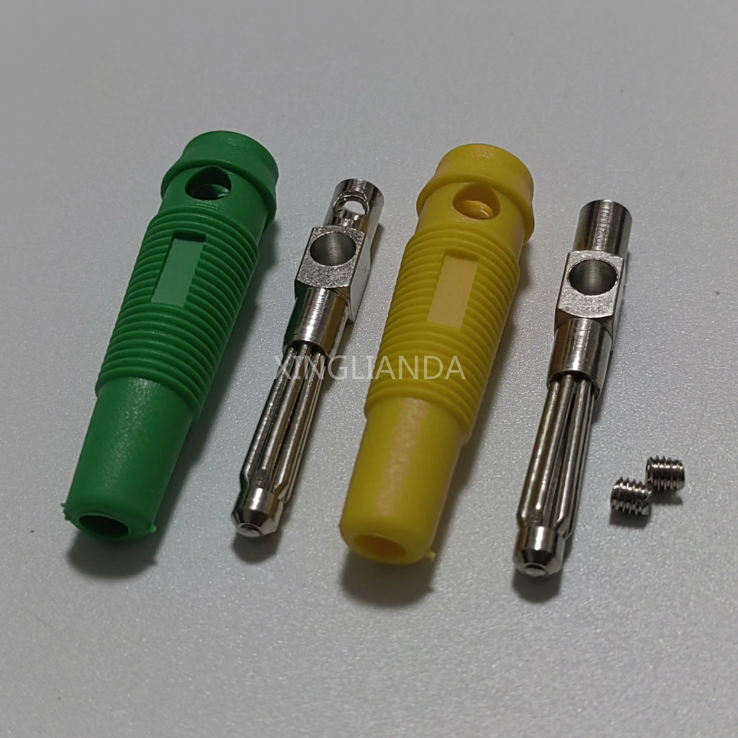 5 قطعة 4 مللي متر الموز تيار عالي الجهد العالي 32A التوصيل سلك مكبر الصوت لحام 7 غرز موصل