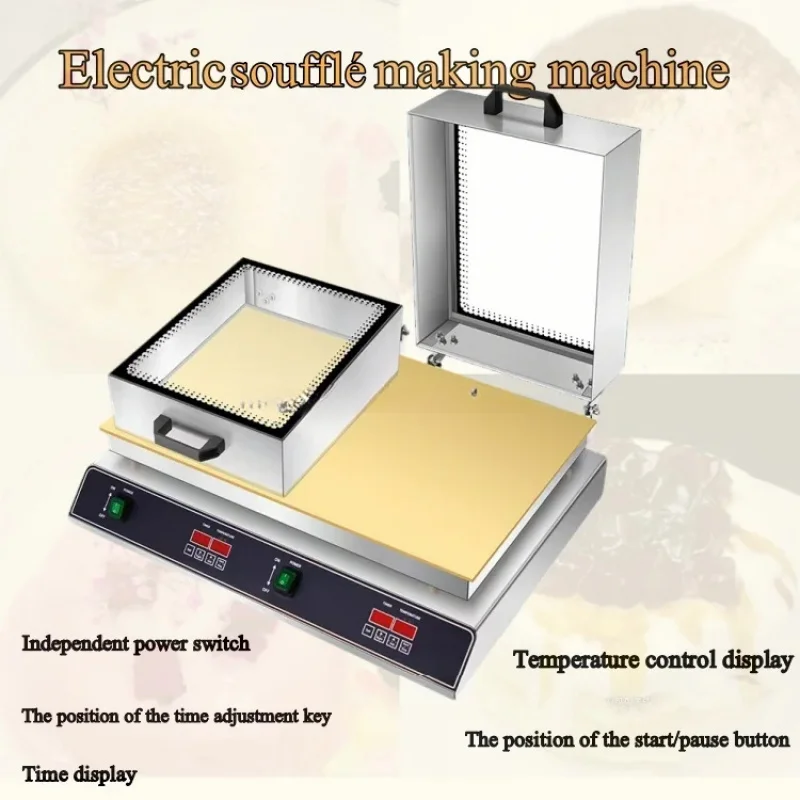 Stainls Steel With Glass Cover Commercial Digital Snack hin Dorayaki Souffle Pancake hine