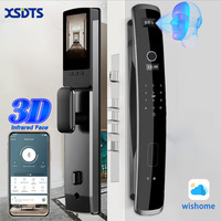 3D Biometric Security Face & Camera Smart Door Lock Digital Password Electronic Key IC Card  APP Unlock Fingerprint Locks