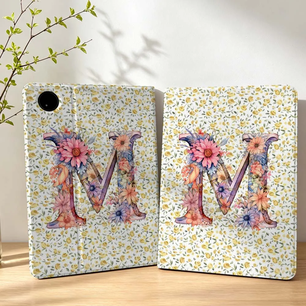 Decorative Letter M Pen Tray For Lenovo Xiaoxin Pad Pro Tab P12 P11 11 13 11.2 11.5 10.6 inch K11 Plus Tablet Case
