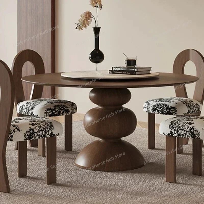 Dining Table Sedentary Round Elegant Tables Center Luxury Restaurant Reception Muebles Designer Multifunction Home Furniture