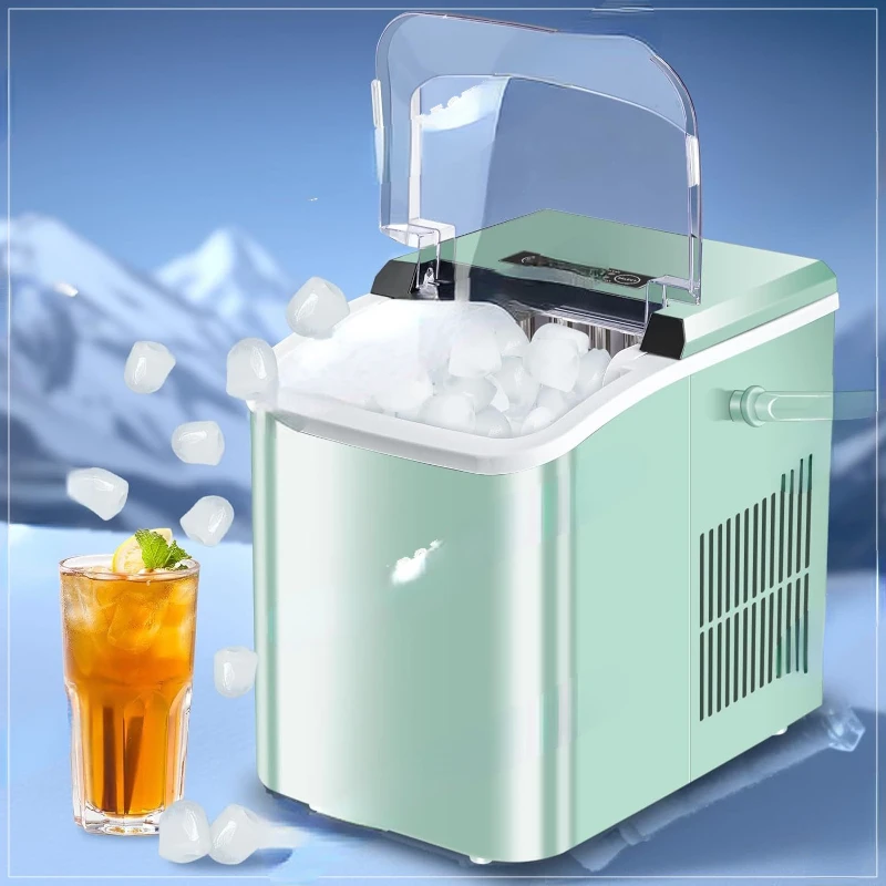 

Ice Makers Countertop, Portable Ice Machine with Carry Handle, 2 Sizes of Icecube for Home Kitchen Bar Party Camping