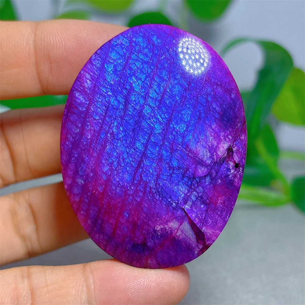 Violet Moonstone Palm Crystal Natural Stone Quartz Minerals Home Decoritems Reiki Garden Lucky Love Gifts Energy Healing