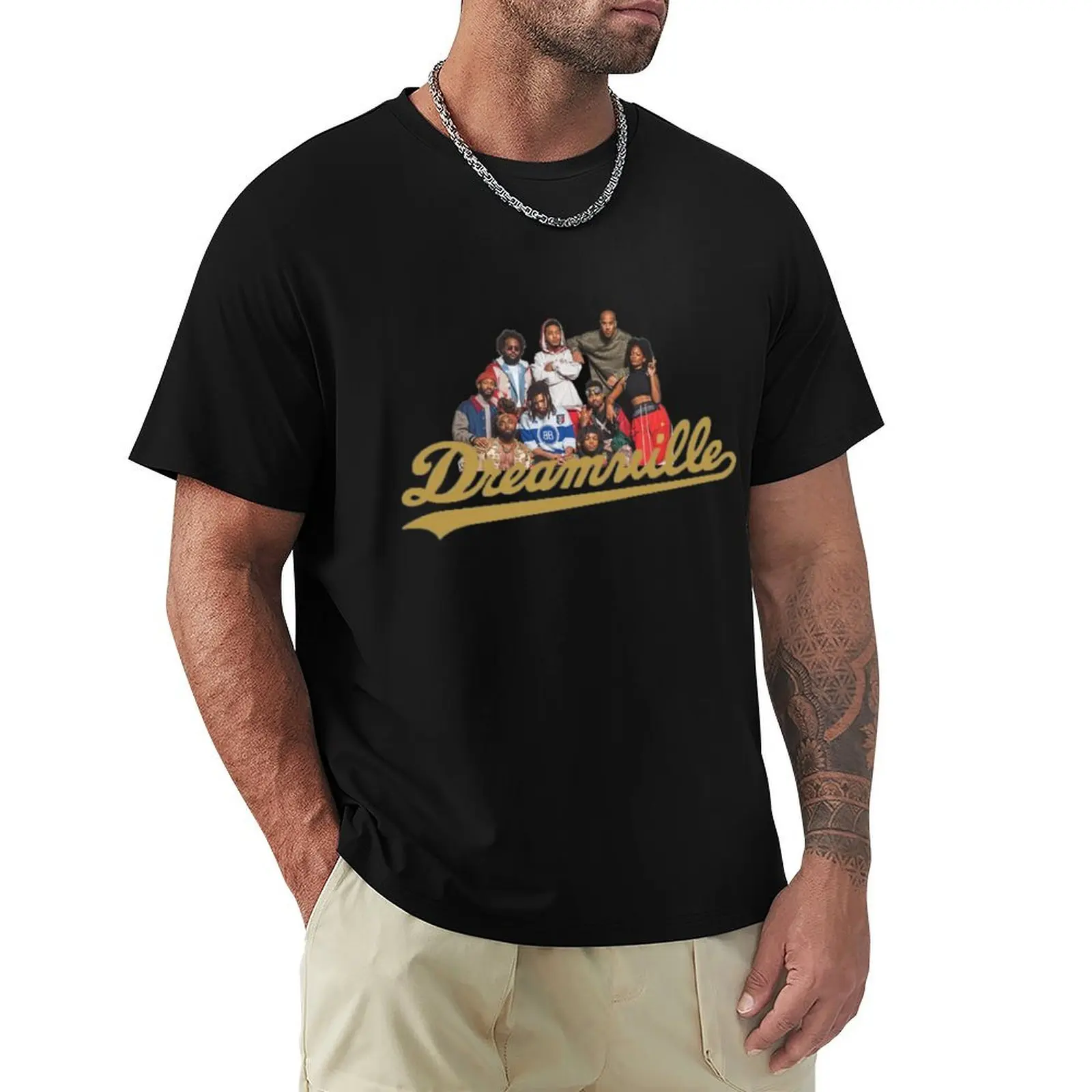 J Cole Dreamville Family T-Shirt summer top animal prinfor boys customs design your own mens graphic t-shirts pack